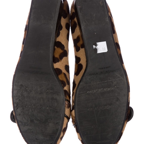 Stuart Weitzman Ponyhair Leopard Flats 7 - Picture 4 of 4